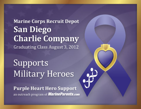 Virtual plaque for MCRD San Diego Charlie Company