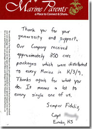 Thank You from a Marine