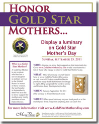 Gold Star Mothers Day