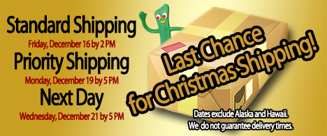Last Chance for Christmas Shipping