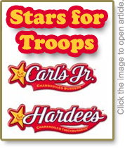 Hardees Stars For Troops Donates $10,000 to Marine Parents Outreach Programs