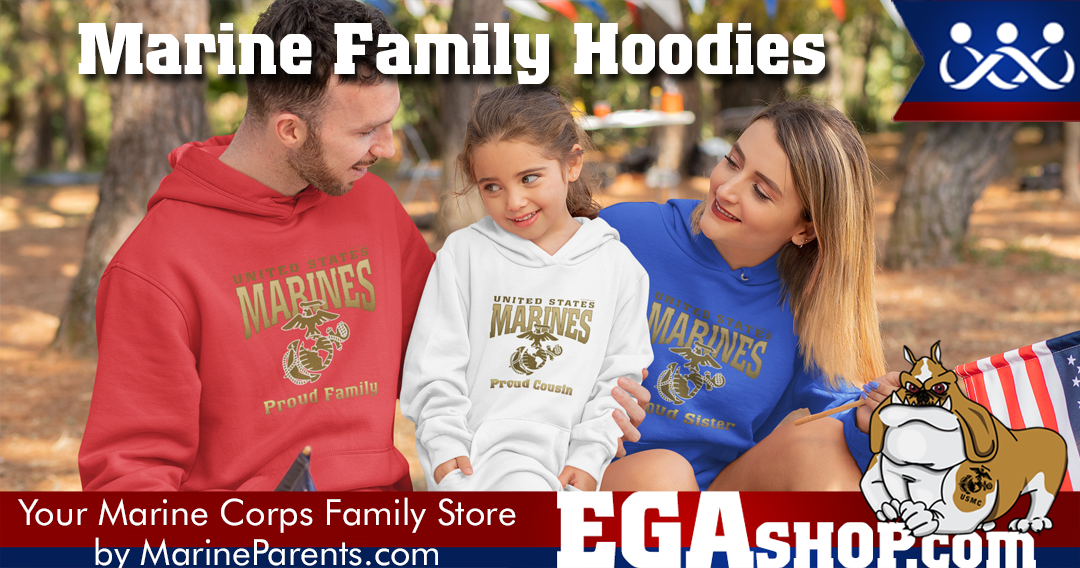 Marine Family Hoodies in Adult and Youth Sizes
