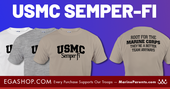 Marine Corps Semper Fi Design on Shirts