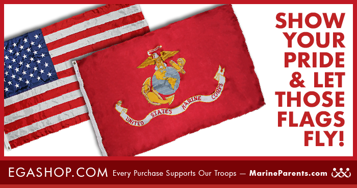 Show your pride with American Flag and Marine Corps Flag