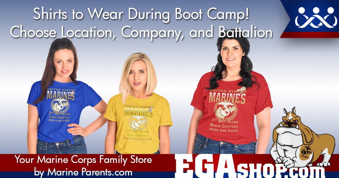 Wear these shirts to support your recruit in boot camp!