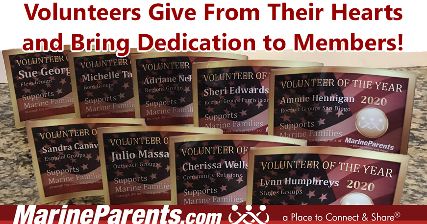 2020 MarineParents.com Volunteers of the Year