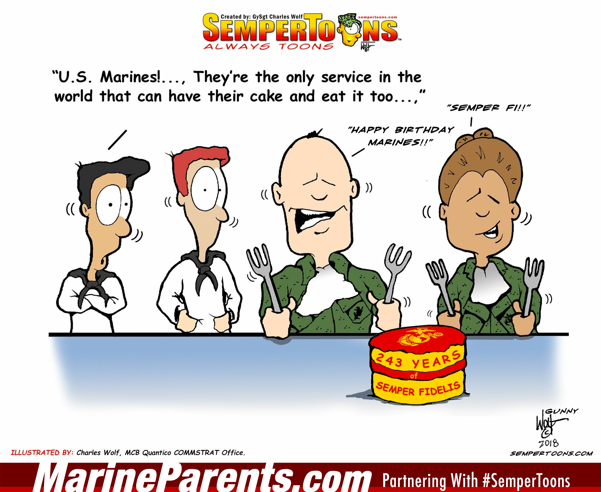 SemperToons Marine Corps Birthday 2018