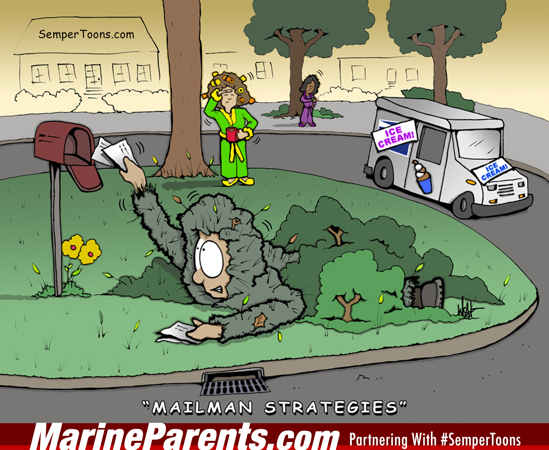 Mailman Strategies by Gunny Wolf of Semper Toons