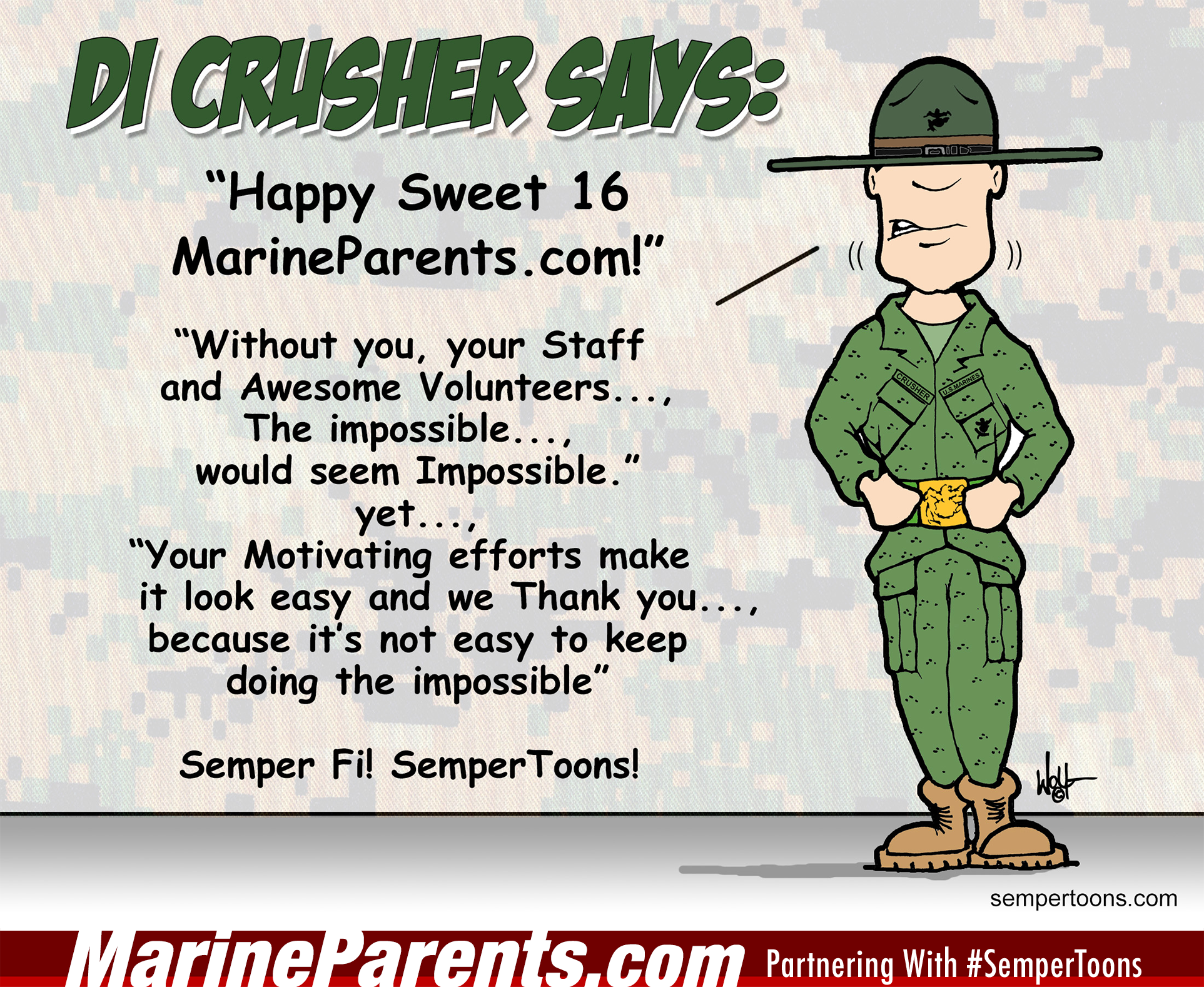 Semper Toons MarineParents 16 Years