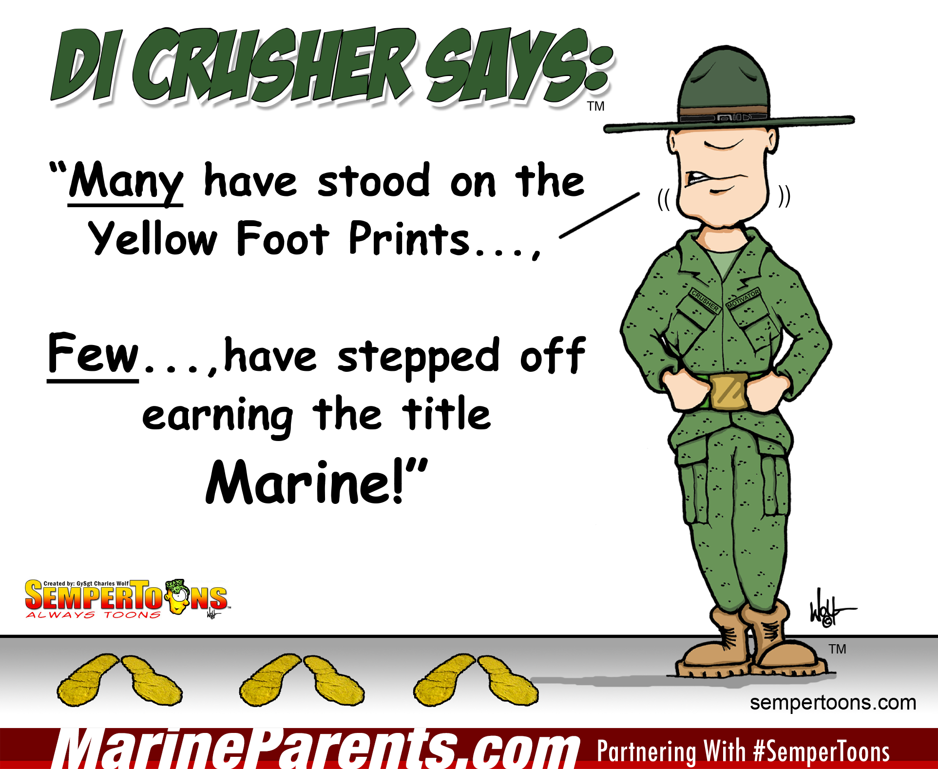 Semper Toons DI Yellow Footprints