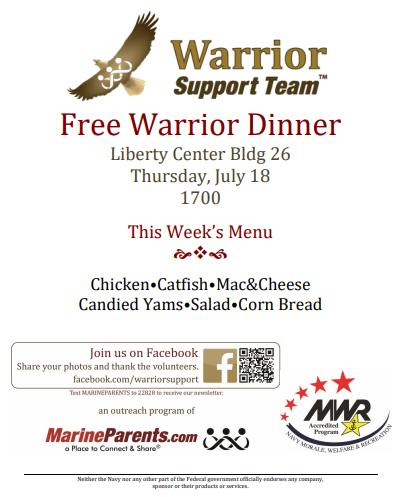 Warrior Support Team Dinner: July 18, 2019