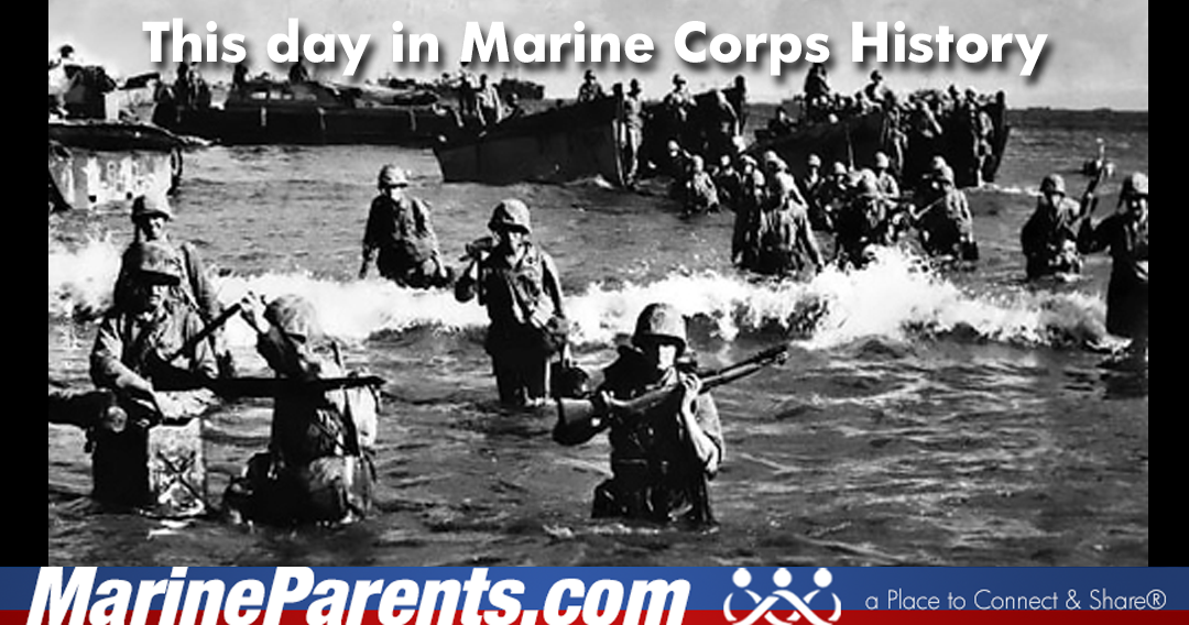 V Amphibious Corps Land on Tinian