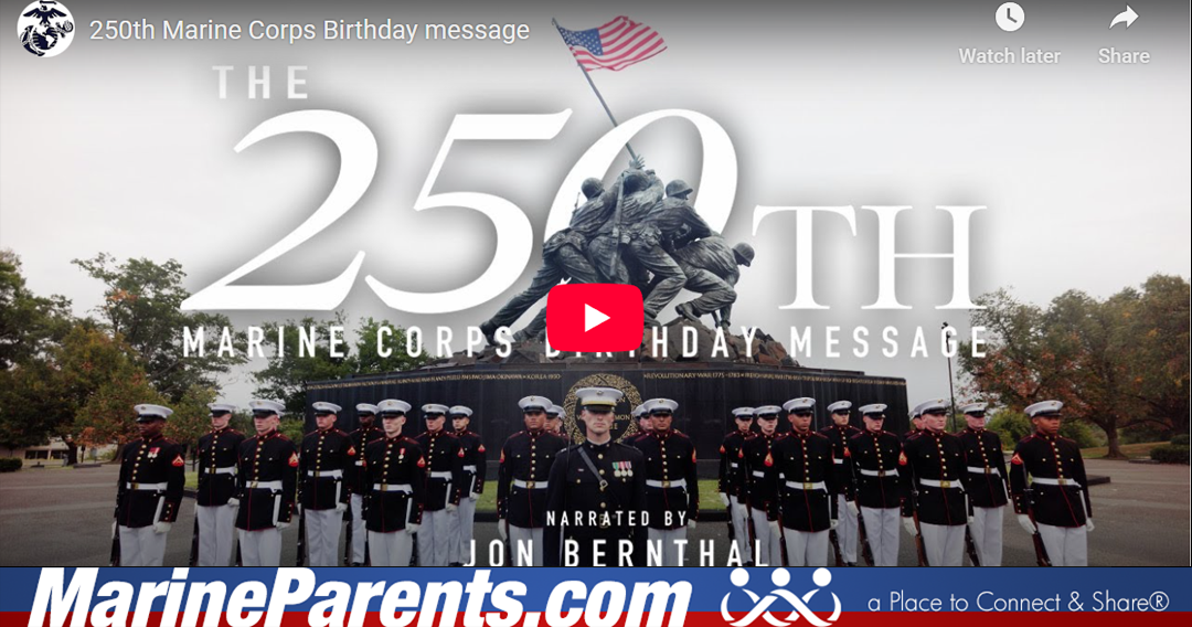 249th Marine Corps Birthday Message