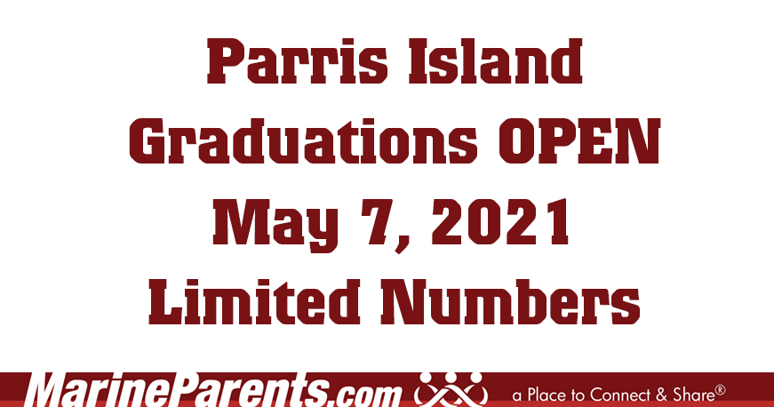Graduations at Parris Island Opening to Limited Guests May 7, 2021