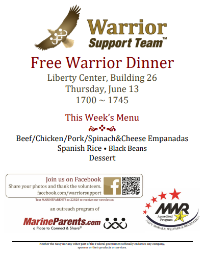 Warrior Support Team Dinner: June 13, 2019