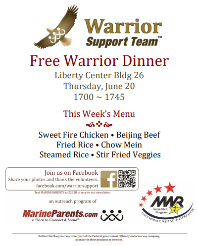 Warrior Support Team Dinner: June 20, 2019