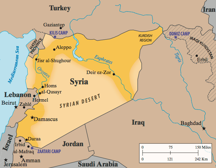 Map of Syria