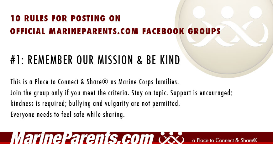 MarineParents.com Posting Rule #1