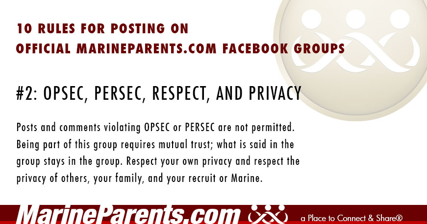 MarineParents.com Posting Rule #2