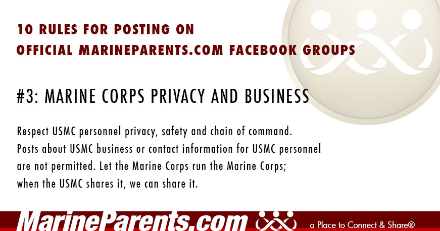 MarineParents.com Posting Rule #3