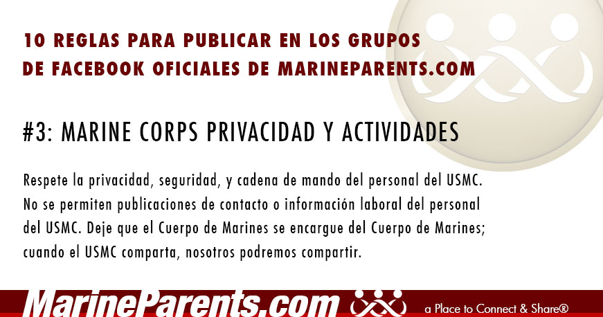 MarineParents.com Reglas # 3