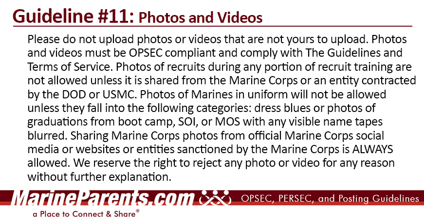 MarineParents.com Guideline 1