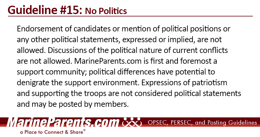 MarineParents.com Guideline 1