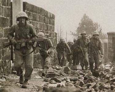 Marines March Toward Naha, Okinawa