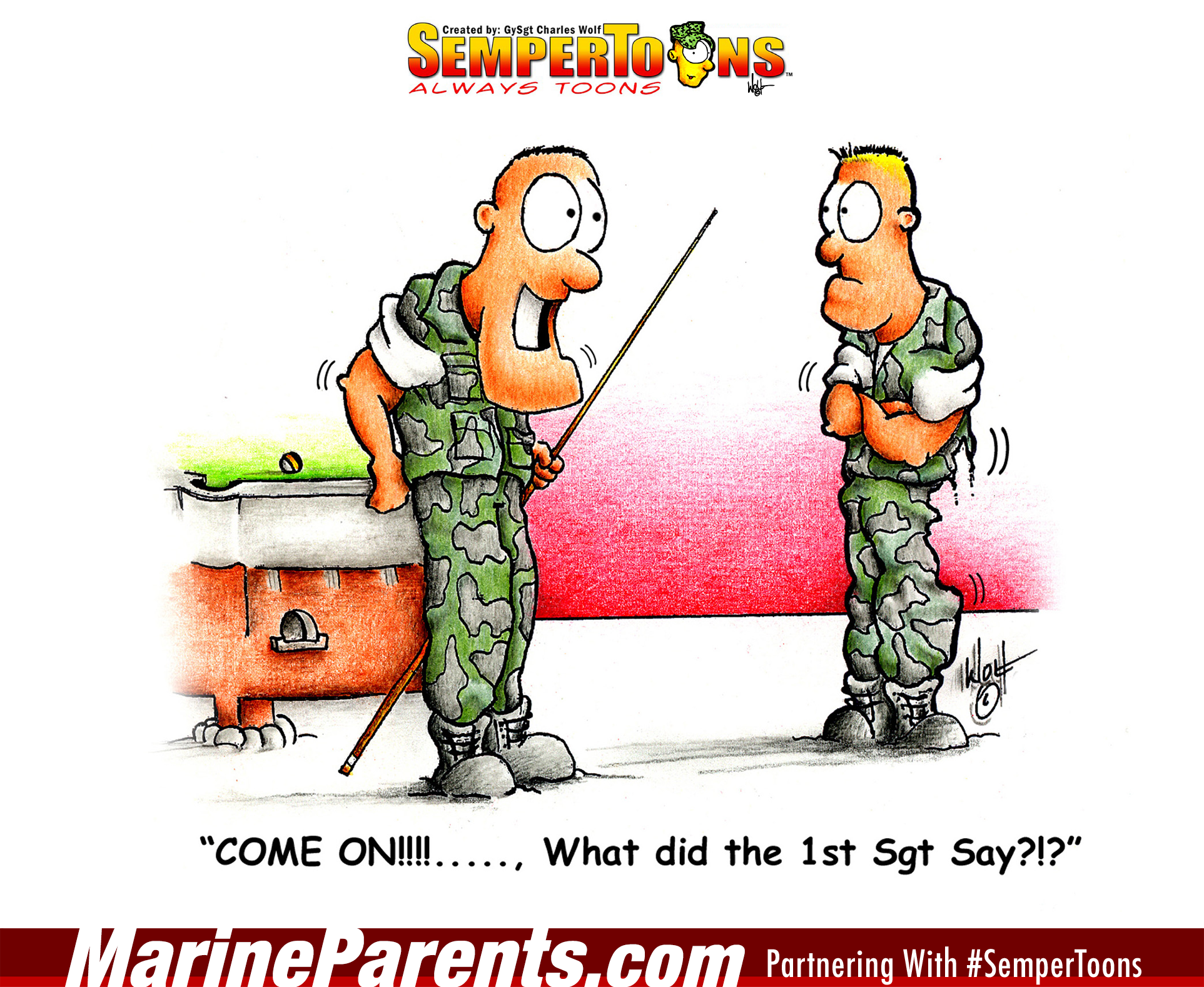 SemperToons 1st Sgt Say