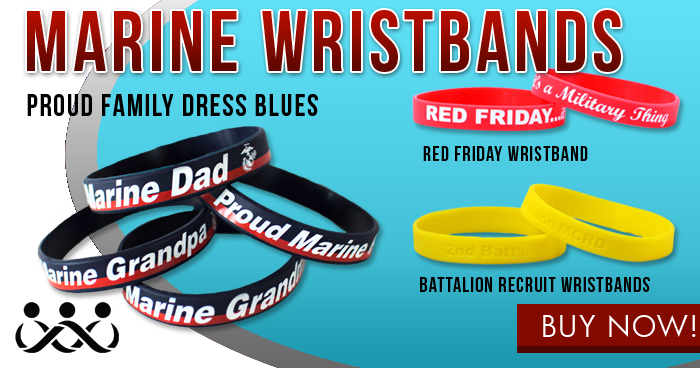 Wristbands to Support Recruits, Marines, Troops!